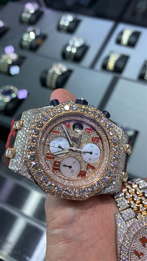 best fake bust down watches|expensive iced out watches.